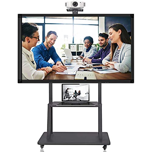 Soporte para TV de 55+ pulgadas con ruedas y altura ajustable