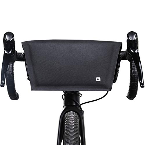 Rhinowalk Bike Handlebar Bag, Waterproof Bike Front Bag Road Bike Bag Bike Frame Bag Bike Basket Bag Bicycle Bag Professional Cycling Accessories-Black