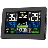 Weather Station Wireless Indoor Outdoor, Digital Thermometer with Remote Sensor, Large Display Home Weather Stations...