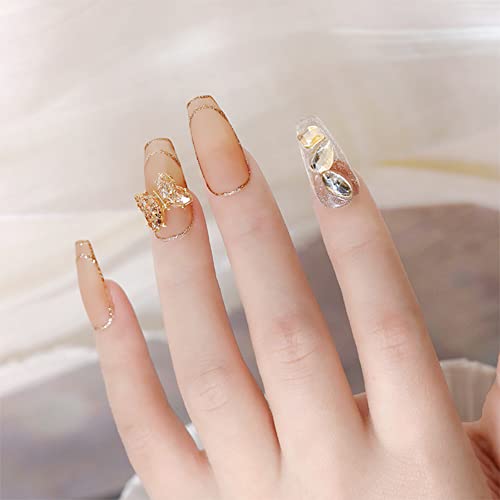 Ownsig 40Pcs 3D Butterfly Nail Gems, Rhinestones For Nails, Butterfly Glitter Nail Charms, Butterflies For Nail Art Design, Colorful Nail Diamonds, Nail Butterfly For Diy Nail Decor, Nail Art Crystal #TOP4