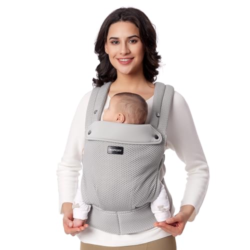 Momcozy Air Mesh Babytrage ab Geburt – Atmungsaktiv...