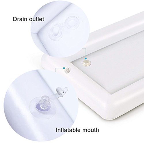 2 Packs Inflatable Pool Table Serving Bar - Large Buffet Tray Server With Drain Plug - Keep Your Salads & Beverages Ice Cold - For Parties Indoor & Outdoor Use #TOP5