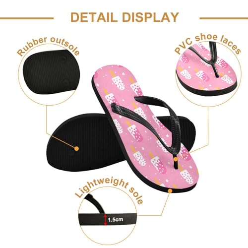Nander Fruit Flavored Popsicle Sandal Flip Flops of Men's & Women's,Beach Slippers Flip Flops Shower Shoes2