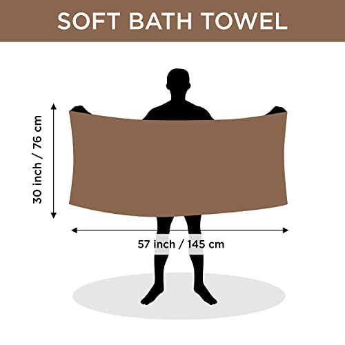 Image of NFI essentials Microfiber Super Absorbent Bath Towel (57 inchx30 inch) Soft Bath Towel for Multipurpose Use for Sports, Travel, Fitness, Yoga, Bathroom, Gym (TOW-3-P2 (Pack of 2))