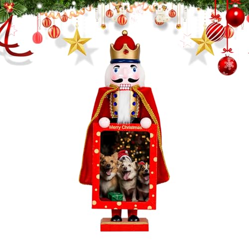 Casse-Noisette de Noël statuette en bois stable pour décoration de table - 8