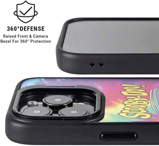 Skinit Kickstand Phone Case Compatible with iPhone 15 Pro - Officially Licensed Scooby Doo Scooby-Doo Tie Dye Design