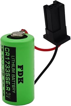 YICUAA Battery for FDK CR17335SE-R Lithium 3V 1800mAh 2/3A PLC Battery