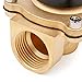 Baomain 1 inch DC 24V Brass Electric Solenoid Valve Water Air NC Valve 2W-250-25