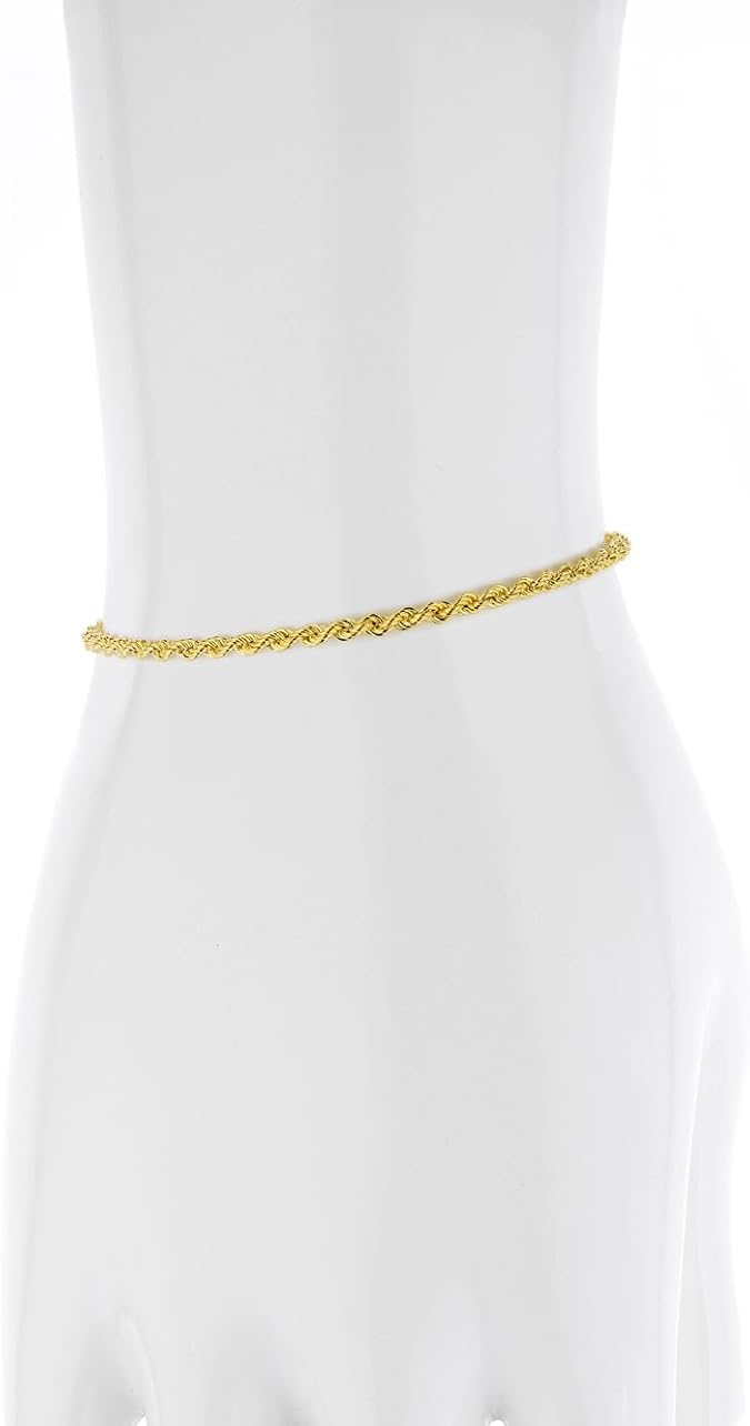LAMUR Gold Bracelet 375 Classic - Elegant Women's Bracelet Made of 9K Yellow Gold - Timeless Jewellery Bracelet with Fine Design - Elegant Gift for Women for Birthday