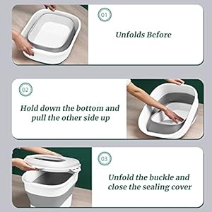 Cereal-Rice-Food-Storage-Containers-Collapsible-20-to-50-Lbs-Dispenser-Bin-with-Rolling-Wheel-Airtight-Locking-Lid-Dog-Pet-Cat-Flour-Sugar-Plastic-Leakproof-Sealable-Large-Kitchen-Pantry-Holder - Cucciolini Doodles   Cereal-Rice-Food-Storage-Containers-Collapsible-20-to-50-Lbs-Dispenser-Bin-with-Rolling-Wheel-Airtight-Locking-Lid-Dog-Pet-Cat-Flour-Sugar-Plastic-Leakproof-Sealable-Large-Kitchen-Pantry-Holder