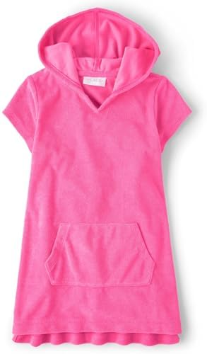 The Children's Place Girls' Hooded Swim Coverups image 5