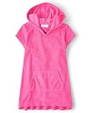 The Children's Place,Girls,Hooded Swim Coverups,Neon Peony Terry,Medium