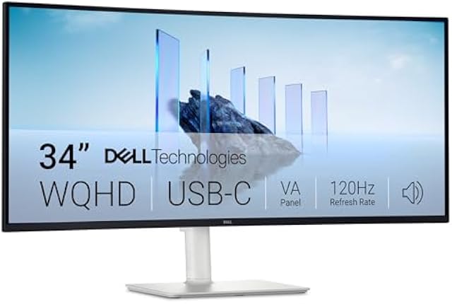 Dell 34 Monitor S3425DW, WQHD VA, 120Hz, FreeSync Premium, Eye Comfort