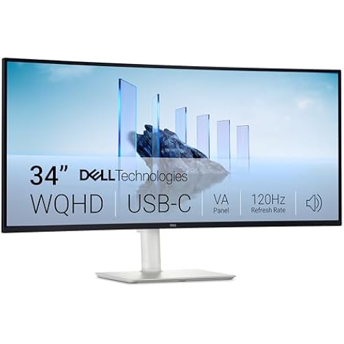 Dell 34 Monitor S3425DW, WQHD VA, 120Hz, FreeSync Premium, Eye Comfort
