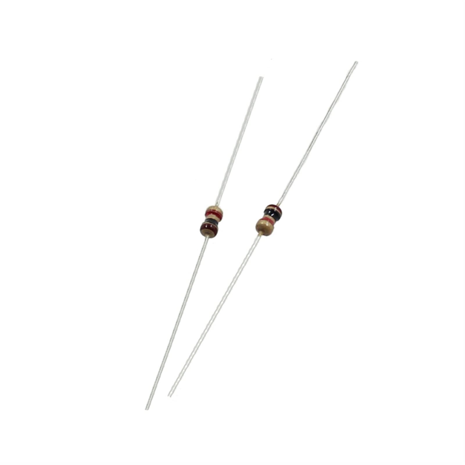 Resistencias 1000pcs 1/6W Resistencia de película de Carbono, Resistencia de tolerancia del 5%, for proyectos electrónicos y experimentos (Color : 2m)
