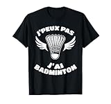 Je Peux Pas J'Ai Badminton est parfait si tu cherches l'excuse idéale? J'ai Badminton est le prétexte idéal surtout quand on cherche à éluder ses obligations. Je Ne Peux Pas J'ai Badminton est cool pour fans de Badminton, raquette et de tennis.
