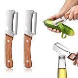 2 Pack Multi-Functional Stainless Steel Thickened Fruit Peeler Knife for Kitchen, Ultra-Sharp Blade...