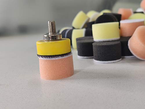 Shina 150Pcs 1 Inch 25Mm Buff Polishing Polisher Pad Kit With 1Pc M6 Backer Plate For Car Polisher #TOP6