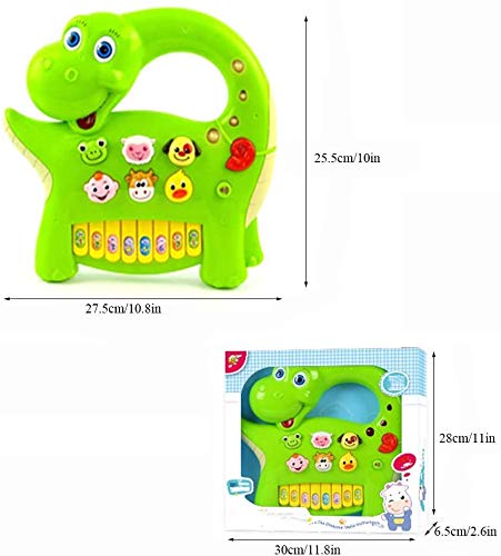 Dinossauro Piano Eletrônico Brinquedos para Bebês Música Piano Educação Infantil Teclado Infantil Br