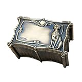 ★ FUNKTION - Der Schmuck-Box, geeignet zum Speichern von Ohrringe, Ringe oder andere kleine Schmucksachen, die Metall alten ägyptischen Katze Gott Anubis Skulptur ist einfach, aber großzügig, die innere Flanell Design glatt, die schonendste Schutz für Ihren Schmuck.