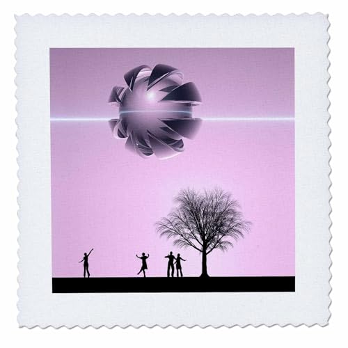Mejores review On-line Alien vision listamos los 10 mejores. 31 3dRose qs_19213_1 UFO Sighting Residents of Earth Excite in Their Vision of an Alien UFO Overhead Quilt Square, 10 by 10-Inch