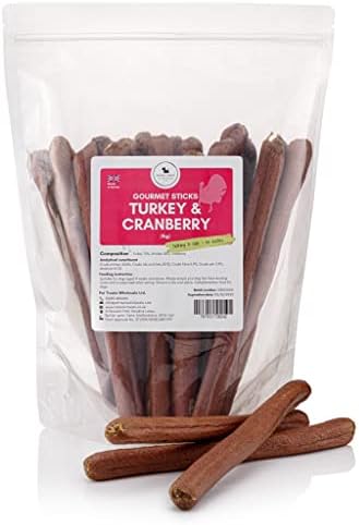 Natural Treats | Venison Sticks 8 inch (500g) - Long Lasting Dog Chew Treats - Gluten Free, Natural, Healthy, High in Protein and Iron - Bulk Products for Dogs