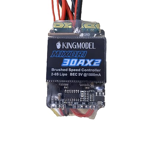 Contrôleur de vitesse brossé bidirectionnel 30AX2 variateur ESC RC Crawler XT60