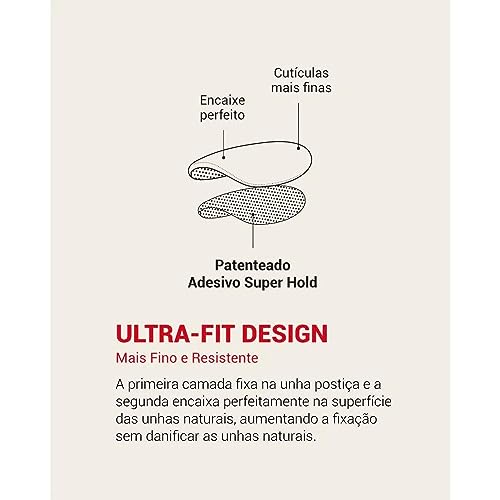 KISS NEW YORK, imPRESS UNHAS AUTOCOLANTES Color Média Formato Bailarina - Sapphire