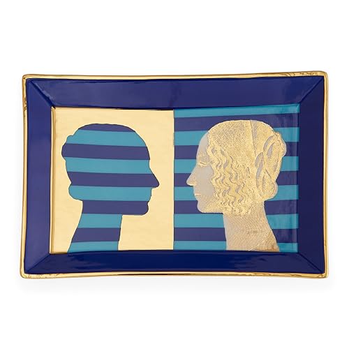 Plateau rectangulaire Renaissance Jonathan Adler en porcelaine