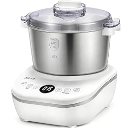AIZIYO DoughChief, 5.3QT Dough Mixer, Dough Maker with Ferment Function, 304 Stainless Steel Bowl, Removeable lid, Touch Panel Control, Electric Dough Proofing Box for Pizza & Bread