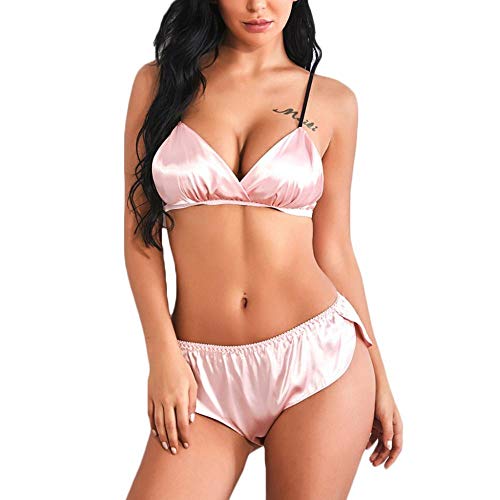 Soutien-gorge ensemble femmes sexy avec culotte courte transparente