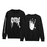 YLWX Xxxtentacion Sudadera con Capucha para Hombre Mujer Camiseta Deport de Manga Larga Imprimir Pullover (Color : Negro, Size : M)