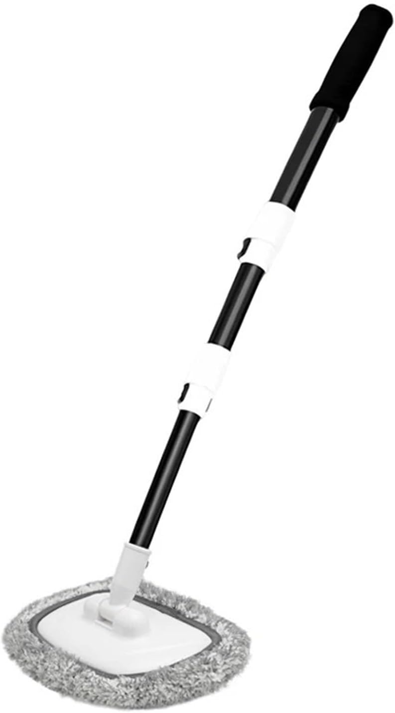 Fit for Car Wash Brush Mop Cleaning Tool with Long Handle Kit for Washing Detailing Cars Truck, SUV, RV, Trailer, Boat Chenille Microfiber Sponge Not Hurt Paint Scratch Free(1PCS brush)