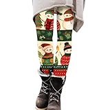 Leggings de Navidad para mujer de cintura alta leggings para mujer de Navidad en 3D, estampado de Navidad, drole, mallas de gran tamaño, pantalones de yoga, running leggings push up pegajoso, invierno