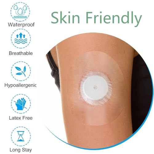 Image of 20pcs Self Adhesive Patches Compatible With FreeStyle Libre 3 Sensor, Breathable Waterproof Sensor Covers Patch Stickers Pad, Sensor Sticker Fix The Sensor On The Arm (Transparent)