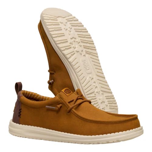 HEYDUDE Wally Vintage Classic Spice Brown/Downtown Brown Size 14, Mens Shoes, Slip-on Loafers, Comfortable & Light-Weight3