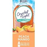 Crystal Light Sugar-Free Peach Mango Drink Mix (10 On-the-Go Packets)