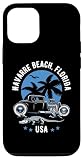 Fácil instalación Carcasa para iPhone 12/12 Pro Diseño Hotrod Playa Navarra Florida Puesta de Sol
