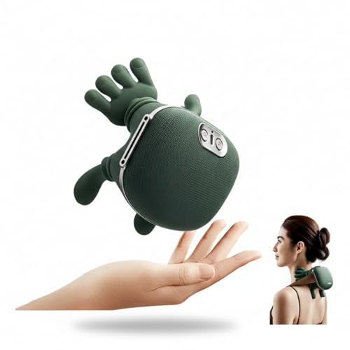 Masajeador Profesional de Cuello, Espalda y Hombros - Forma de Mano Humana, Función Calor, Shiatsu y Amasamiento. Almohada Eléctrica Ultraligera