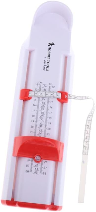 Luxury Foot Measurer for Accurate Measurement Tool - Easy to Use Unisex Device for Men, Women, and Adults - Measure and Choose Shoes Perfectly - 2 Color - Red