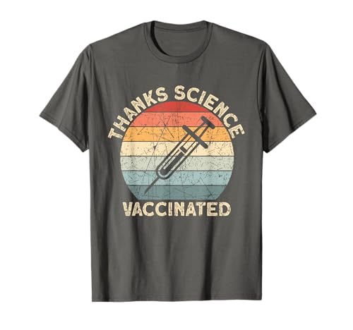 Thanks Science Vaccinated Vintage Pro-Vax Summer Vaccine Jab T-Shirt
