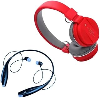 Combo Pack of 2 Items - Comfortable On-Ear Bluetooth Wireless Headphone, Hbs-730 Neckband Bluetooth Headphones (with 1 Year Replacement Warranty)