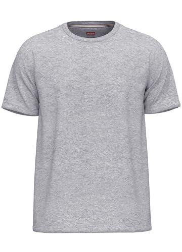 Mens Grey Tshirts Multipack Heather Grey Cotton tee Shirts Pack Plain Tshirt UK Clothing Soft Crew Neck t-Shirt Mens Casual t Shirts for Men Everyday fit Basic tee