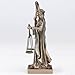 Veronese Design 4 1/4 Santa Muerte Holding Scythe and Scale Polystone Hand Painted Bronze Collectible Figurine Home Decor