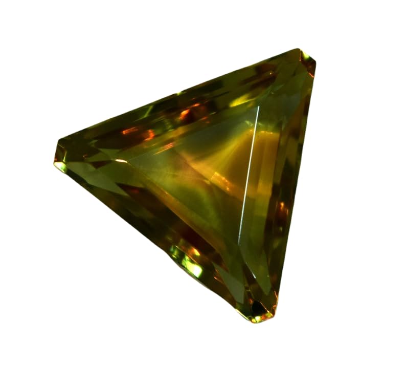 Alexandrite naturelle 28x27mm pierre facettée vrac pour création bague pendentif