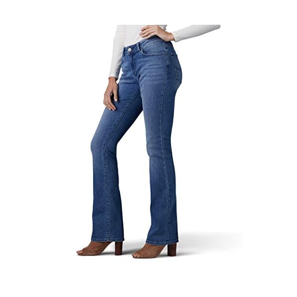 Lee-Womens-Modern-Series-Curvy-Fit-Bootcut-Jean-with-Hidden-Pocket Lee Women's Modern Series Curvy Fit Bootcut Jean with Hidden Pocket, Majestic, 12