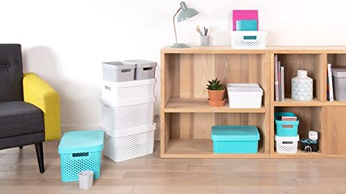 Curver 04752-n23-00 Infinity White Plastic Storage Box with Lid 27 x 36.3 x 13.8 cm 11 Litres