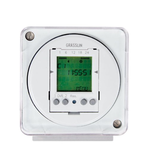 Grasslin by Intermatic FM2D50-240 2-Channel 24-Hour OR 7-Day-42 Programs, Automatic Daylight Changeover, Holiday Programs Surface/Din Rail Mount