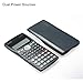 KKmoon Scientific Calculator Counter 401 Functions Matrix Dot Vector Equation Calculate Solar and Battery Dual Powered 2 Line Display Business Office Middle High School Student SAT/AP Test Calculate