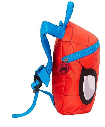 Spider-Man Plecak z lejcami dzieci małe dzieci odpinane szelki bezpieczeństwa przedszkole Spidey Day torba mini plecak, Czerwony, Jeden rozmiar, Plecak
